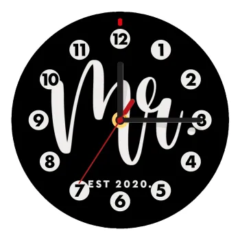 Mr & Mrs (Mr), Ρολόι τοίχου ξύλινο (20cm)