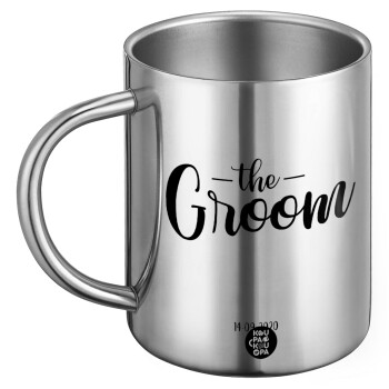 Groom & Bride (Groom), Ανοξείδωτη Μεταλλική Κούπα 450ml - Διπλού Τοιχώματος