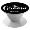 Groom & Bride (Groom), Pop Socket Λευκό Βάση Στήριξης Κινητού στο Χέρι