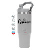 GREY color, 890ml (30oz) stainless Steel Tumbler with Handle