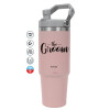 Pink color, 890ml (30oz) stainless Steel Tumbler with Handle