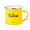 Yellow Enamel Metallic Cup 360ml