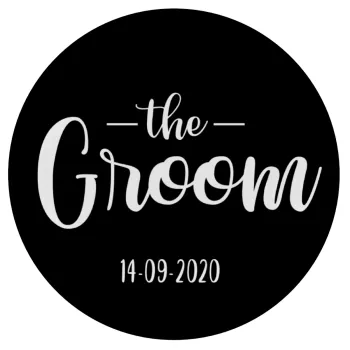 Groom & Bride (Groom), Mousepad Round 20cm