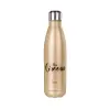 Glitter gold stainless steel thermos bottle, double-walled, 500ml