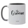 Mug colored grey, ceramic, 330ml