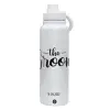 1L Stainless Steel Thermal Bottle with Phone Holder & Double Wall Insulation