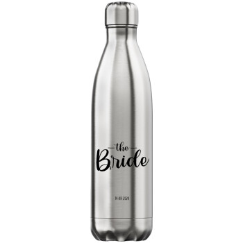 Groom & Bride (Bride), Inox (Stainless steel) hot metal mug, double wall, 750ml