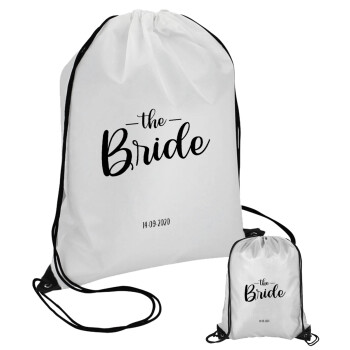 Groom & Bride (Bride), Τσάντα πουγκί με μαύρα κορδόνια (1 τεμάχιο)