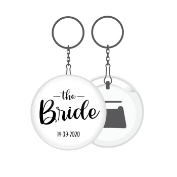 Groom & Bride (Bride), Μπρελόκ μεταλλικό 5cm με ανοιχτήρι