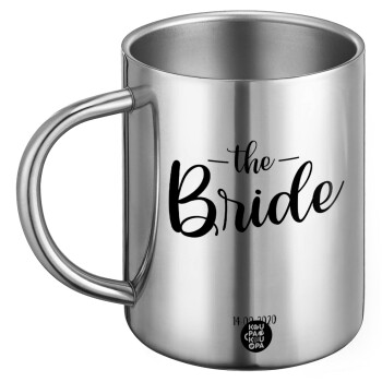 Groom & Bride (Bride), Ανοξείδωτη Μεταλλική Κούπα 450ml - Διπλού Τοιχώματος