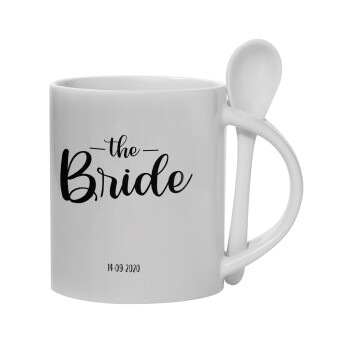 Groom & Bride (Bride), Κούπα, κεραμική με κουταλάκι, 330ml (1 τεμάχιο)