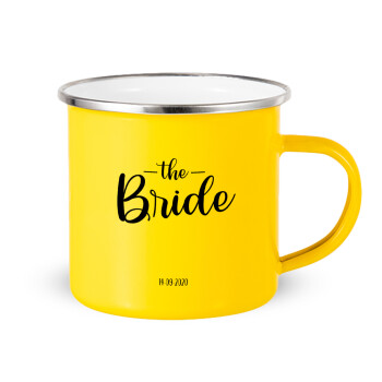 Groom & Bride (Bride), Κούπα Μεταλλική εμαγιέ Κίτρινη 360ml
