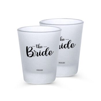 Groom & Bride (Bride), Σφηνοπότηρα γυάλινα 45ml του πάγου (2 τεμάχια)