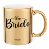 Mug ceramic, gold mirror, 330ml