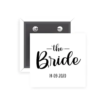 Groom & Bride (Bride), Κονκάρδα παραμάνα τετράγωνη 5x5cm