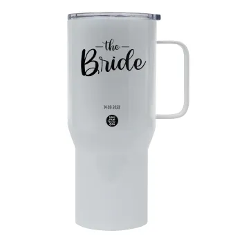 Groom & Bride (Bride), Mega Stainless steel Tumbler with lid, double wall 750L