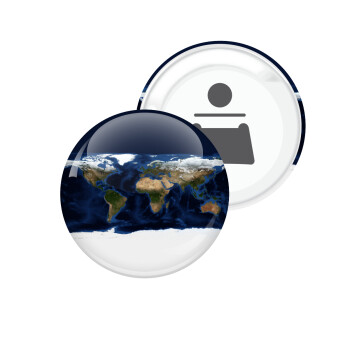 Earth map, Μαγνητάκι και ανοιχτήρι μπύρας στρογγυλό διάστασης 5,9cm
