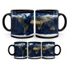 Mug black, ceramic, 330ml
