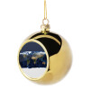 Στολίδι Χριστουγεννιάτικη μπάλα δένδρου Χρυσή 8cm