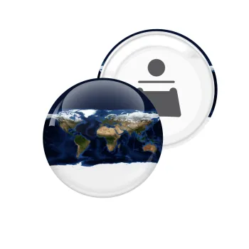 Earth map, Μαγνητάκι και ανοιχτήρι μπύρας στρογγυλό διάστασης 5,9cm