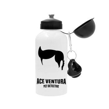 Ace Ventura Pet Detective, Metal water bottle, White, aluminum 500ml
