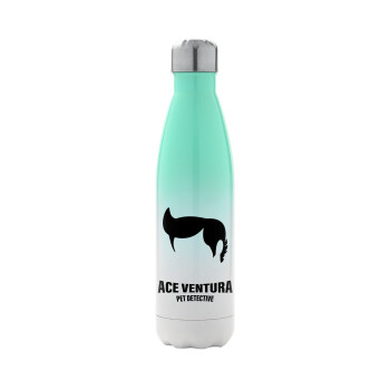 Ace Ventura Pet Detective, Μεταλλικό παγούρι θερμός Πράσινο/Λευκό (Stainless steel), διπλού τοιχώματος, 500ml