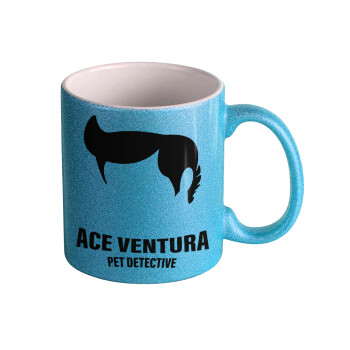 Ace Ventura Pet Detective, Κούπα Σιέλ Glitter που γυαλίζει, κεραμική, 330ml