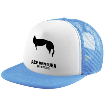 Ace Ventura Pet Detective, Καπέλο Soft Trucker με Δίχτυ Γαλάζιο/Λευκό