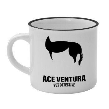 Ace Ventura Pet Detective, Κούπα κεραμική vintage Λευκή/Μαύρη 230ml