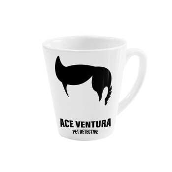 Ace Ventura Pet Detective, Κούπα κωνική Latte Λευκή, κεραμική, 300ml
