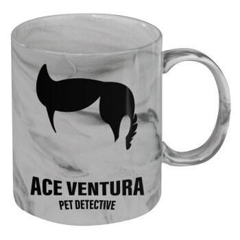 Ace Ventura Pet Detective, Κούπα κεραμική, marble style (μάρμαρο), 330ml