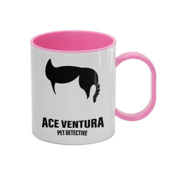 Ace Ventura Pet Detective, Κούπα (πλαστική) (BPA-FREE) Polymer Ροζ για παιδιά, 330ml