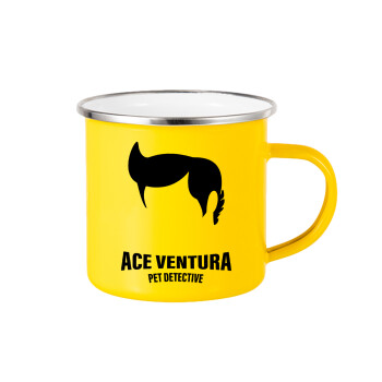 Ace Ventura Pet Detective, Yellow Enamel Metallic Cup 360ml