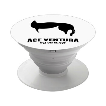 Ace Ventura Pet Detective, Pop Socket Λευκό Βάση Στήριξης Κινητού στο Χέρι
