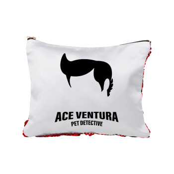 Ace Ventura Pet Detective, Τσαντάκι νεσεσέρ με πούλιες (Sequin) Κόκκινο