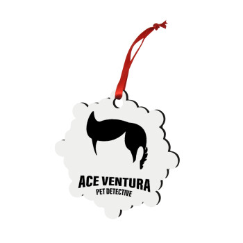 Ace Ventura Pet Detective, Χριστουγεννιάτικο στολίδι snowflake ξύλινο 7.5cm