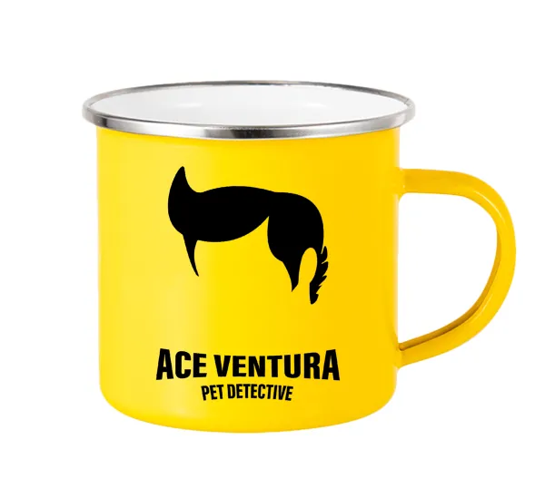 Ace Ventura Pet Detective — Yellow Enamel Metallic Cup 360ml