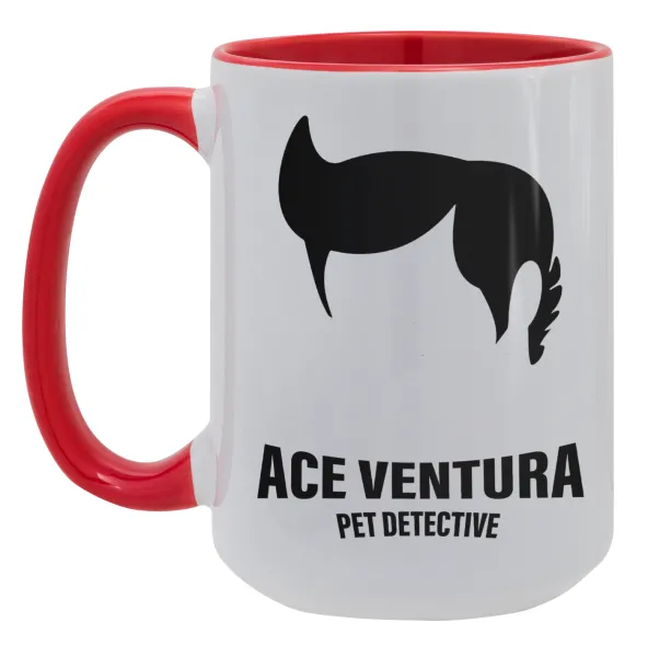 Ace Ventura Pet Detective — Mega mug 15oz, red ceramic, 450ml
