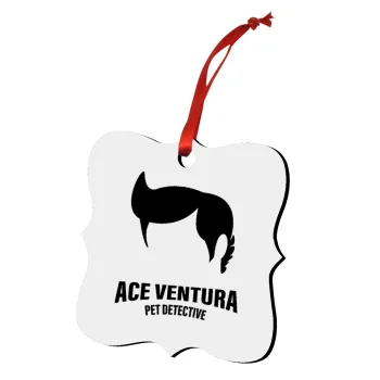 Ace Ventura Pet Detective, Στολίδι Χριστουγεννιάτικο στολίδι polygon ξύλινο 7.5cm