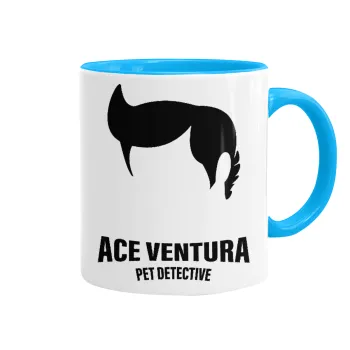 Ace Ventura Pet Detective, Κούπα χρωματιστή γαλάζια, κεραμική, 330ml