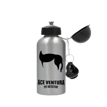 Ace Ventura Pet Detective, Μεταλλικό παγούρι νερού, Ασημένιο, αλουμινίου 500ml