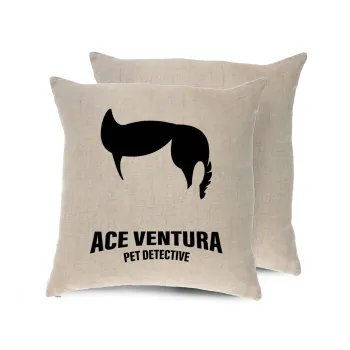 Ace Ventura Pet Detective, Μαξιλάρι καναπέ ΛΙΝΟ 40x40cm περιέχεται το  γέμισμα