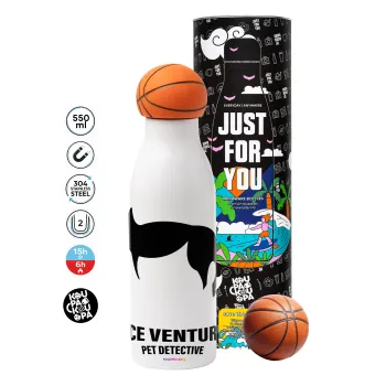 Ace Ventura Pet Detective, Bascetball Metal mug thermos, double wall, 550ml