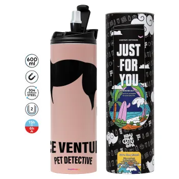 Ace Ventura Pet Detective, Tumbler stainless steel PINK 600ml