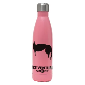 Ace Ventura Pet Detective, Metal mug thermos Pink Mat (Stainless steel), double wall, 500ml