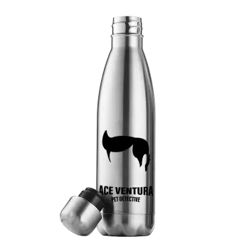 Ace Ventura Pet Detective, Μεταλλικό παγούρι θερμός Inox (Stainless steel), διπλού τοιχώματος, 500ml