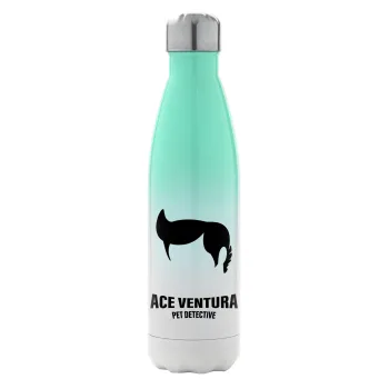 Ace Ventura Pet Detective, Metal mug thermos Green/White (Stainless steel), double wall, 500ml