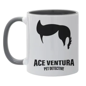 Ace Ventura Pet Detective, Κούπα χρωματιστή γκρι, κεραμική, 330ml