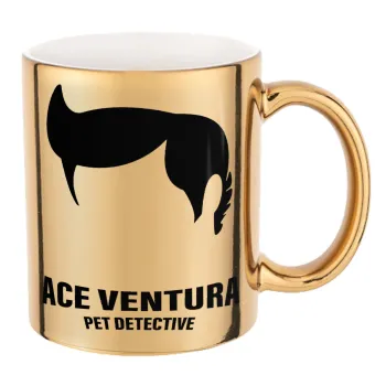 Ace Ventura Pet Detective, Mug ceramic, gold mirror, 330ml