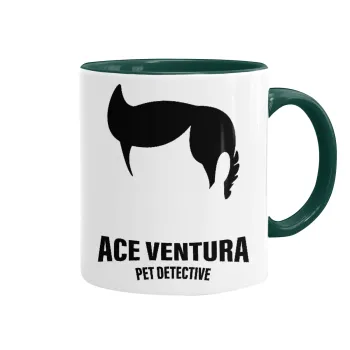 Ace Ventura Pet Detective, Κούπα χρωματιστή πράσινη, κεραμική, 330ml